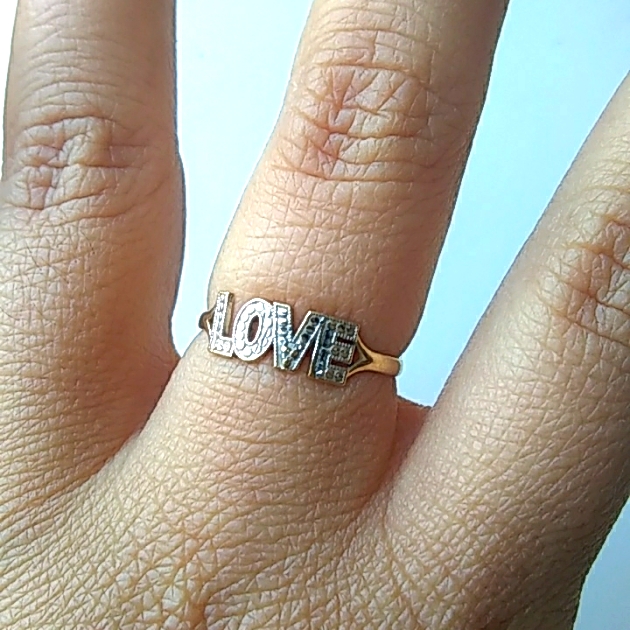 10k Yellow Gold Love Ring